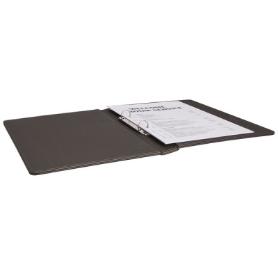 Leather binder A4 246 x 320 x 40 mm The Londoner Tradition, brownish gray (Sale is possible only in quantities of 4 pieces)