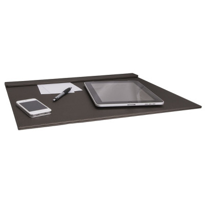 Leather table mat 500 x 14 x 405 mm The Londoner Tradition, brown gray (Sale is possible only in quantities of 5 pieces)
