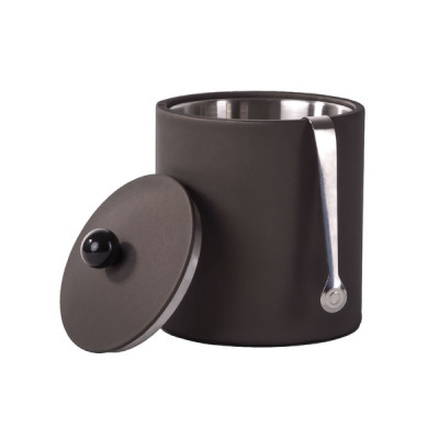 Leather ice tray 140 x 185 mm The Londoner Tradition, brownish gray