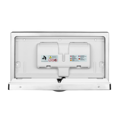 Wall-mounted steel changing table IMPECO