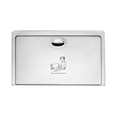 Wall-mounted steel changing table IMPECO