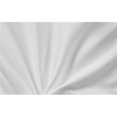 Cearșaf de pat din satin alb 240x230 fără elastic