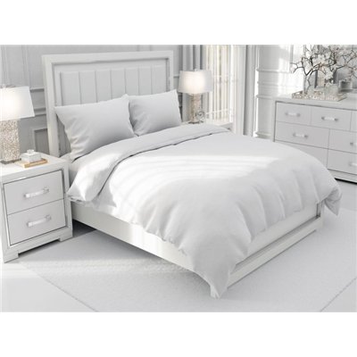 Cotton bedding SUZY White (1x duvet cover 140 x 200 cm + 1x pillowcase 70 x 90 cm)