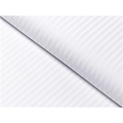 Damask bedding White - stripes 4 mm (1x duvet cover 240 x 220 cm + 1x pillowcase 70 x 90 cm)