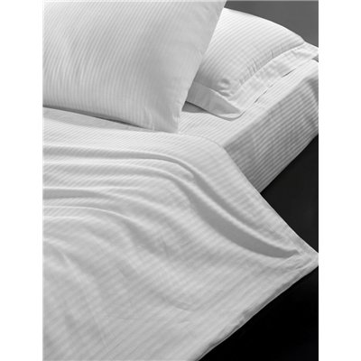 Husă Atlas Gradl 40x40 cm Alb - periat 145g/m2, dungă de 4 mm, închidere cu fermoar