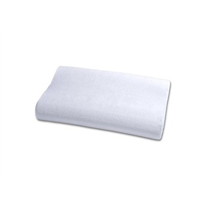 Anatomical polyurethane pillow 45x35cm, jersey cover