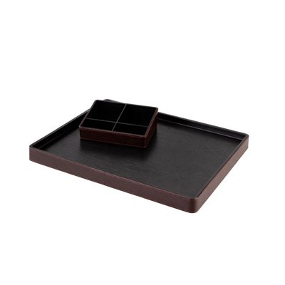 Noble Leather tray, brown