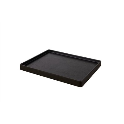 Noble Leather tray, black
