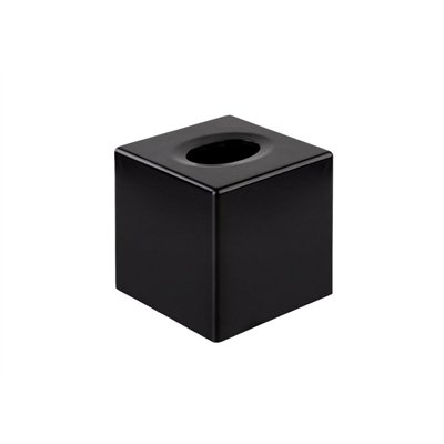Black cubic tissue dispenser