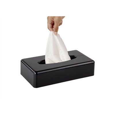 Black tissue dispenser, black