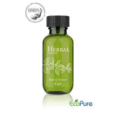Shower gel in a bottle, 37 ml, Herbal collection (Sale is possible only in quantities of 50 pieces)