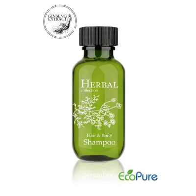 Shampoo for hair and body in a bottle, 37 ml, Herbal collection (Sale is possible only in quantities of 50 pieces)