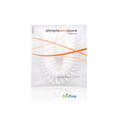 Shower cap in a bag, Simple and Pure (Sale is possible only in quantities of 250 pieces)
