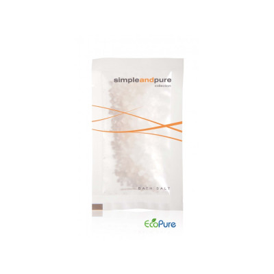 Bath salt in a bag, 10 g, Simple and Pure (Sale is possible only in quantities of 125 pieces)