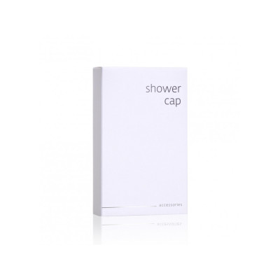 Shower cap in box, White Accessories (MOQ: 125 PCS)