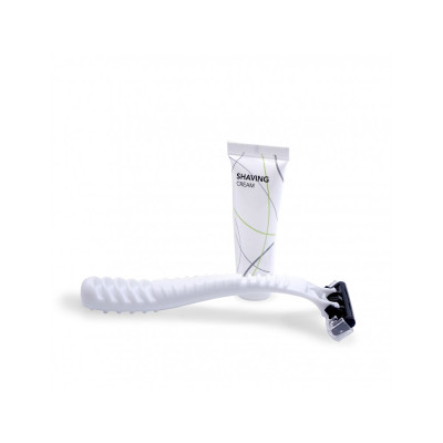 Shaving set in a box, White Accessories (MOQ: 100 PCS)