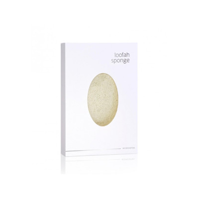 Natural loofah in a box, White Accessories (MOQ: 50 PCS)