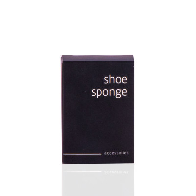 Shoe sponge in a box, Black Accessories (MOQ: 125 PCS)