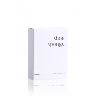 Shoe sponge in a box, White Accessories (MOQ: 125 PCS)